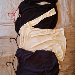 6-piece fall Maternity top bundle (3 basics & 3 fun)